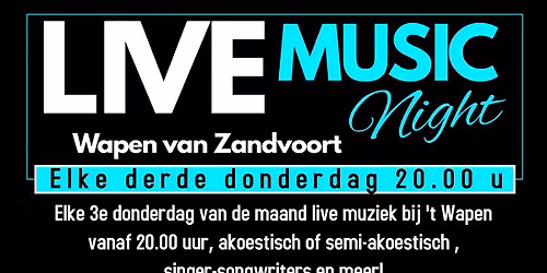 Derdedonderdag LIVE! — muziek in Heemstede